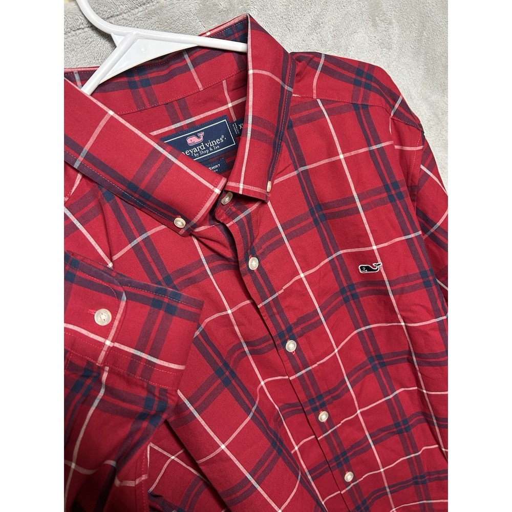 Vineyard Vines Shirt Mens XL Multicolor Plaid Whale Shirt EUC Long Sleeve Preppy